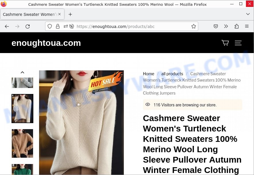 enoughtoua.com Cashmere Sweater