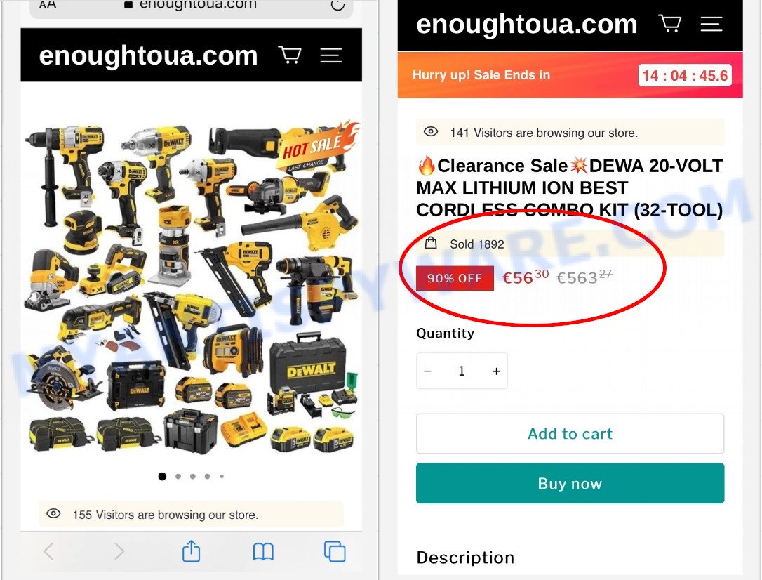 enoughtoua.com price dewa combo kit