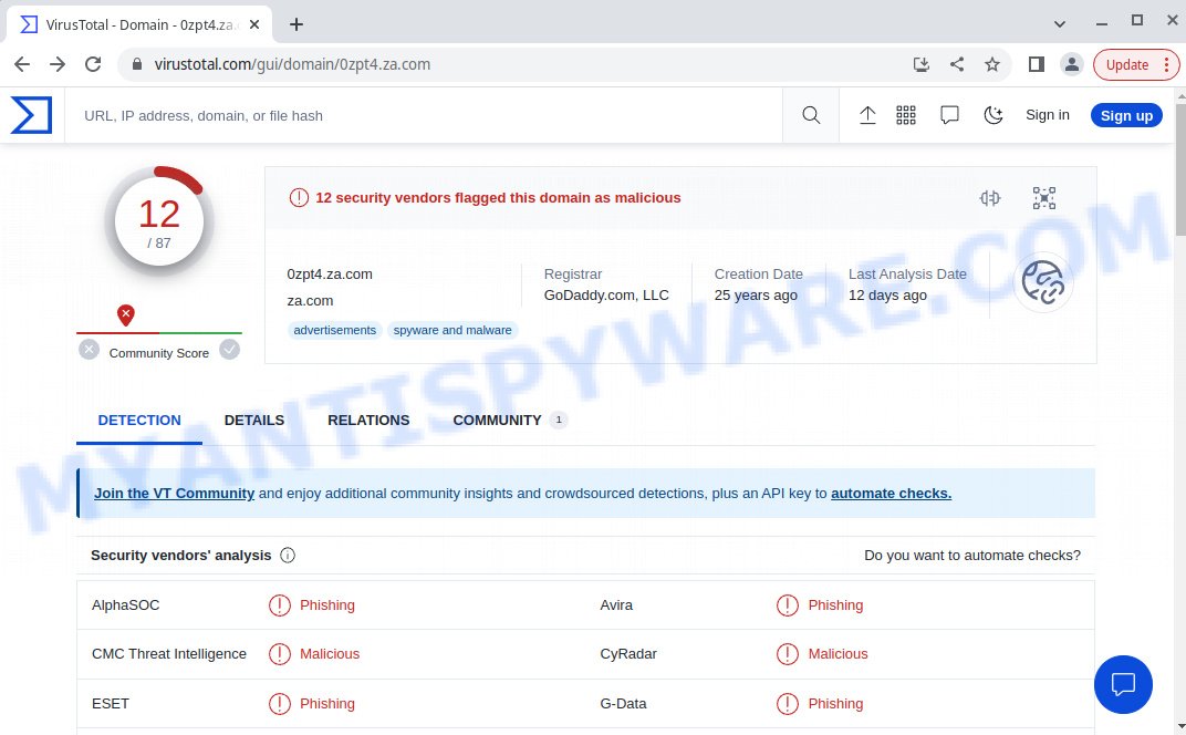 Abnormal Network Traffic On This Device page malware