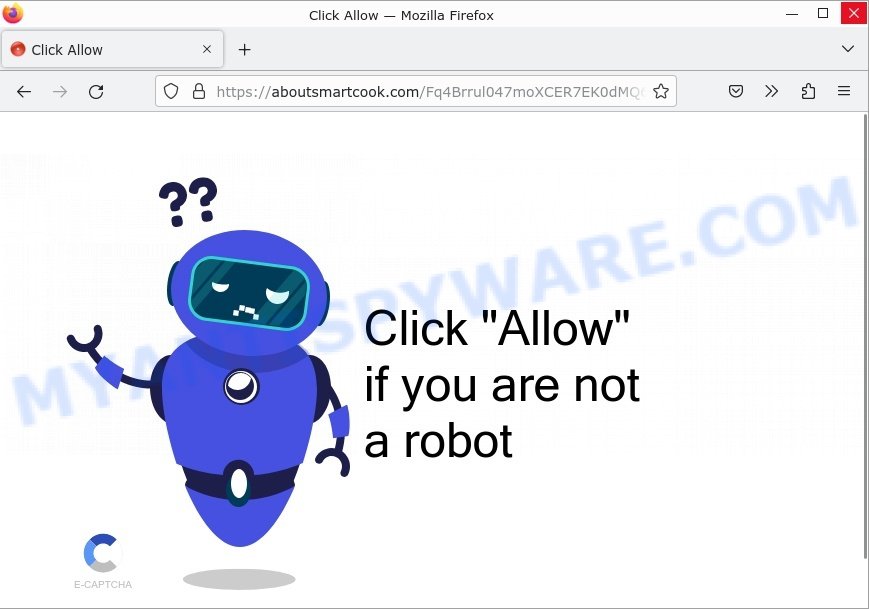 Aboutsmartcook.com Click Allow Scam