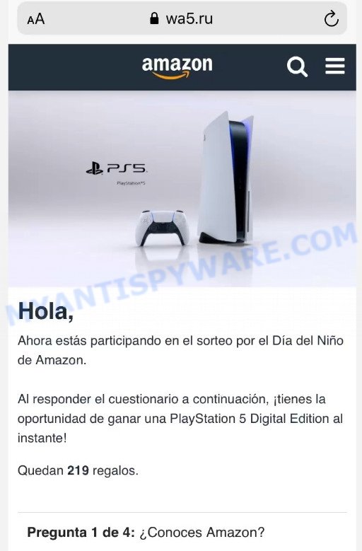Amazon Childrens Day PlayStation 5 Giveaway page 1