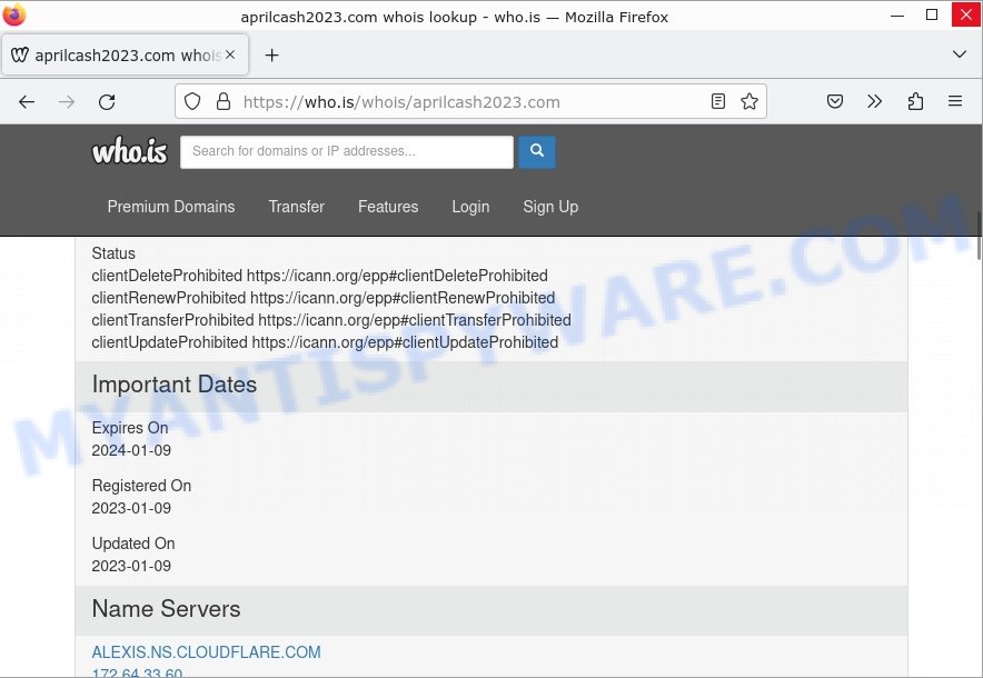 April Cash 2023 aprilcash2023.com whois