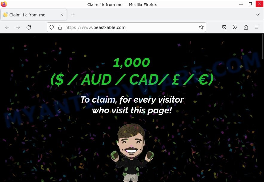 Beast-Able.com Claim 1k from me Scam