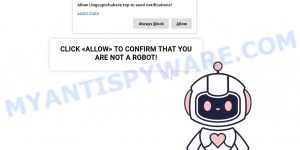 Big Captcha Here virus Click Allow Scam