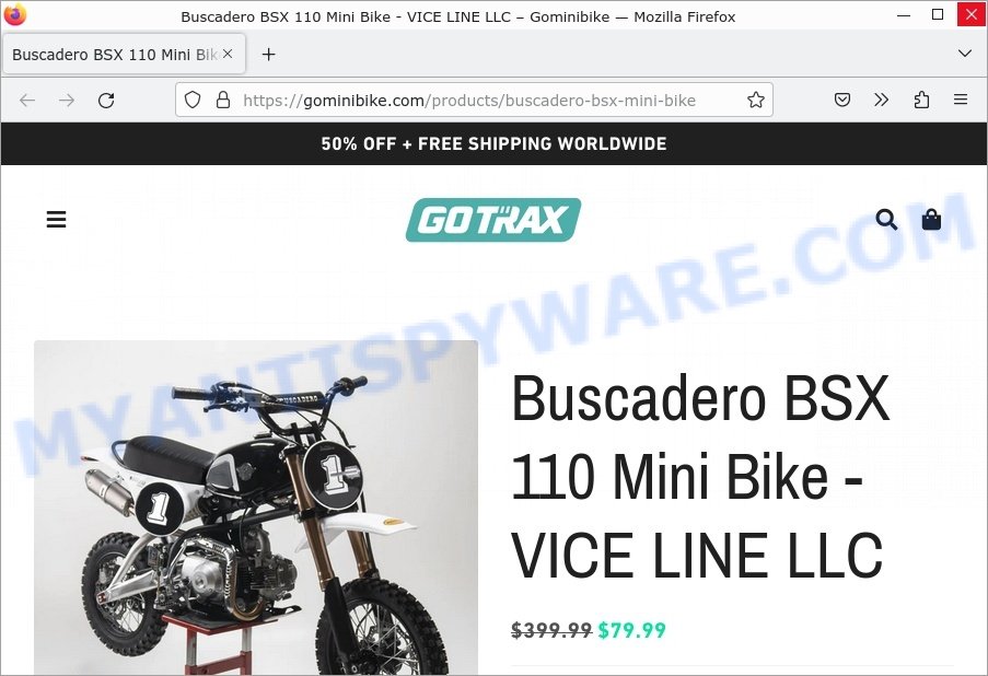 Buscadero BSX 110 Mini Bike - VICE LINE LLC scam