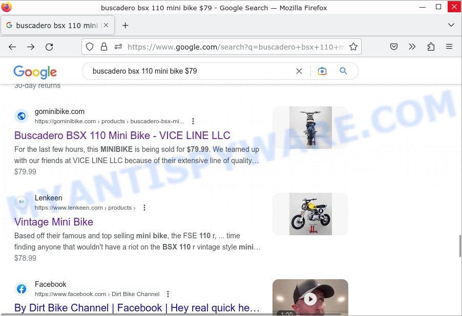 Buscadero BSX 110 Mini Bike google search results