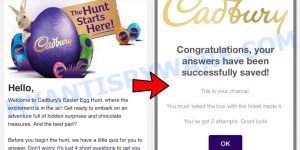 Cadbury Easter Egg Hunt Scam