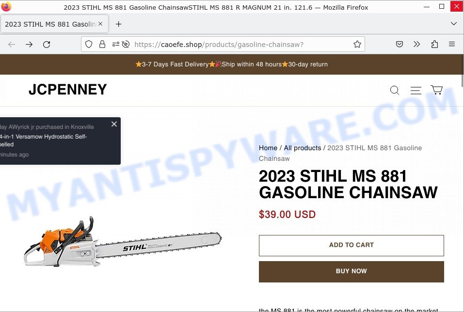 Caoefe.shop Gasoline Chainsaw