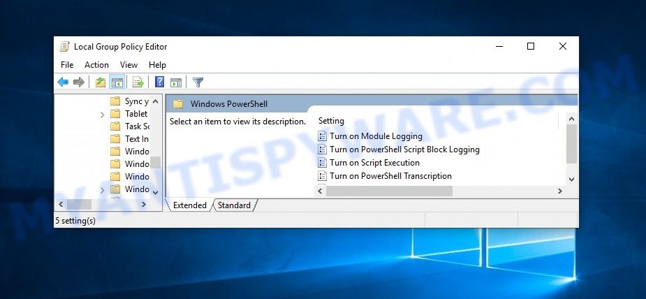 Disable Windows PowerShell