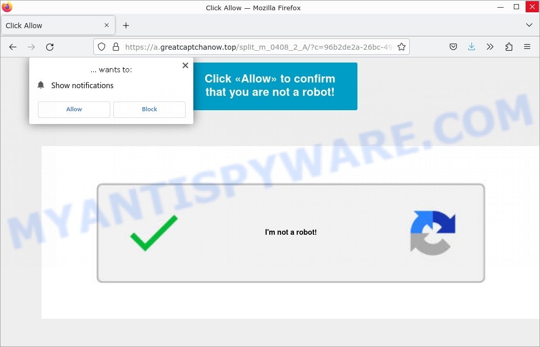 Greatcaptchanow.top Click Allow Scam