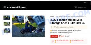 Oceanmild.com Fashion Motorcycle Storage Shed