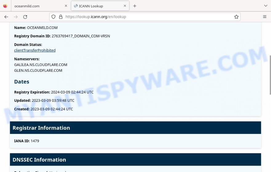 Oceanmild.com whois