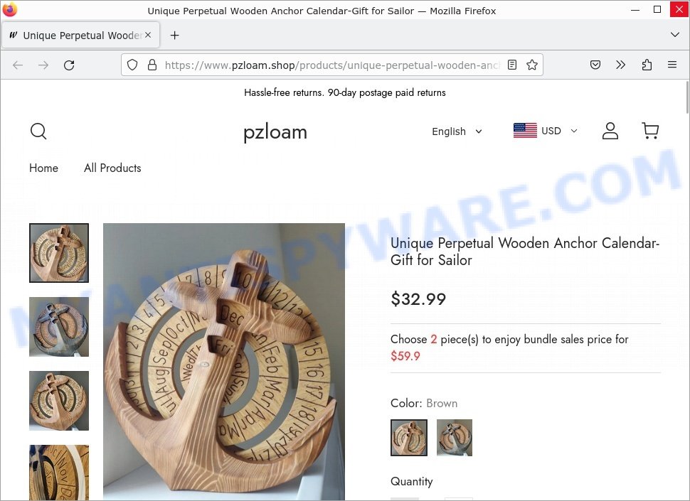 Pzloam.shop Unique Perpetual Wooden Anchor