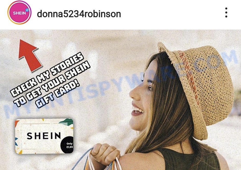 SHEIN Gift Card Instagram Scam