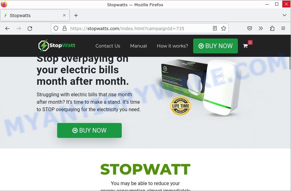 Stop Watt Energy Saving Device