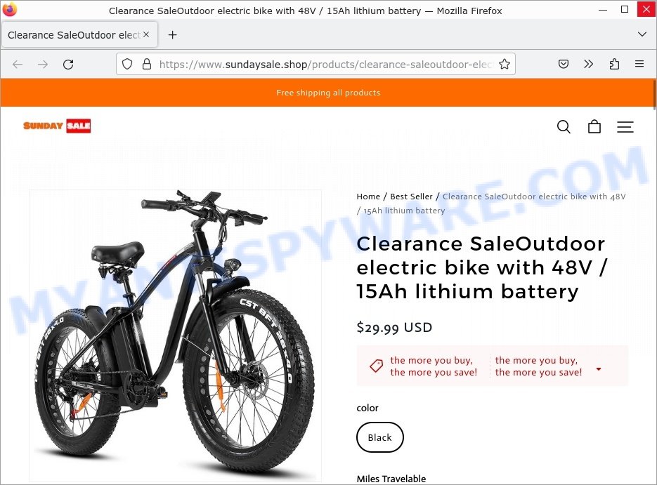 Sundaysale.shop Clearance SaleOutdoor electric bike