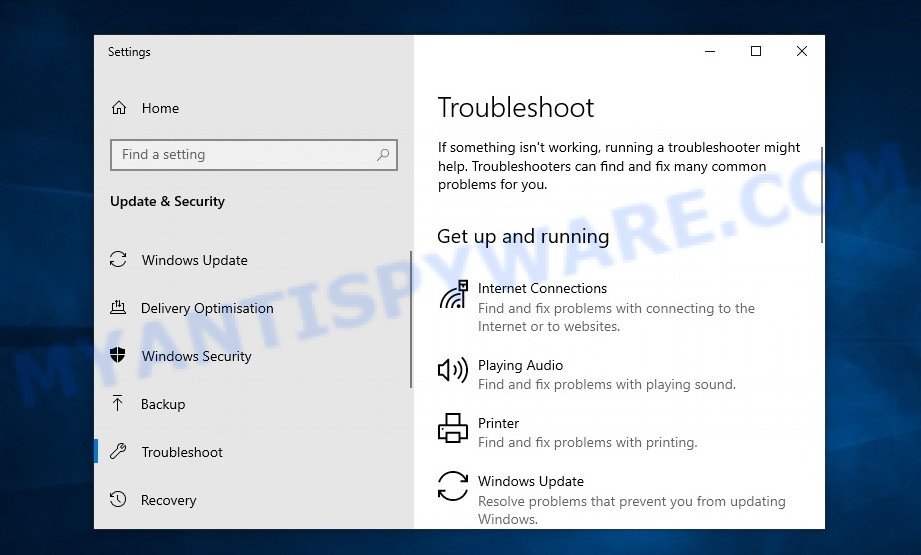 System Maintenance Troubleshooter