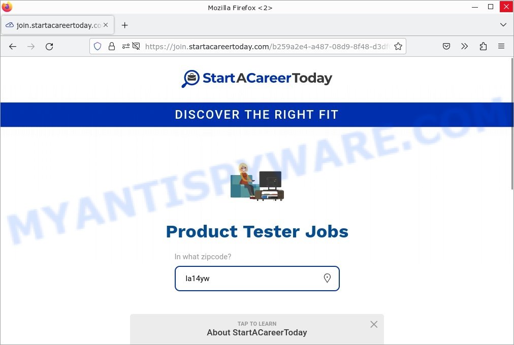 TestPurple.com redirect StartACareerToday