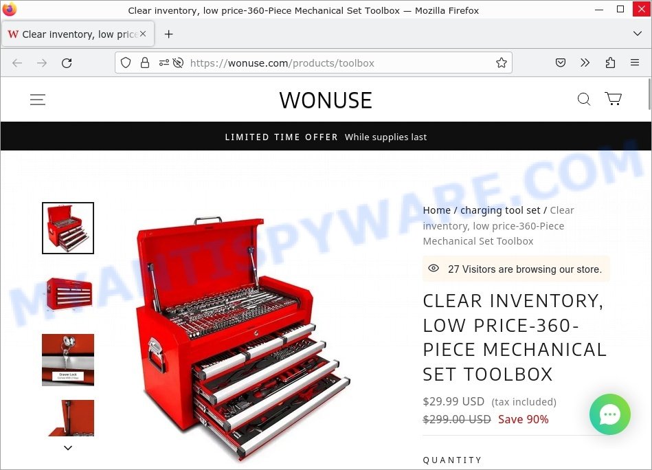 Wonuse.com 360-Piece Mechanical Set Toolbox