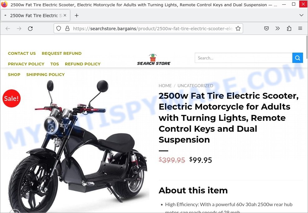 searchstore.bargains 2500w Fat Tire Electric Scooter