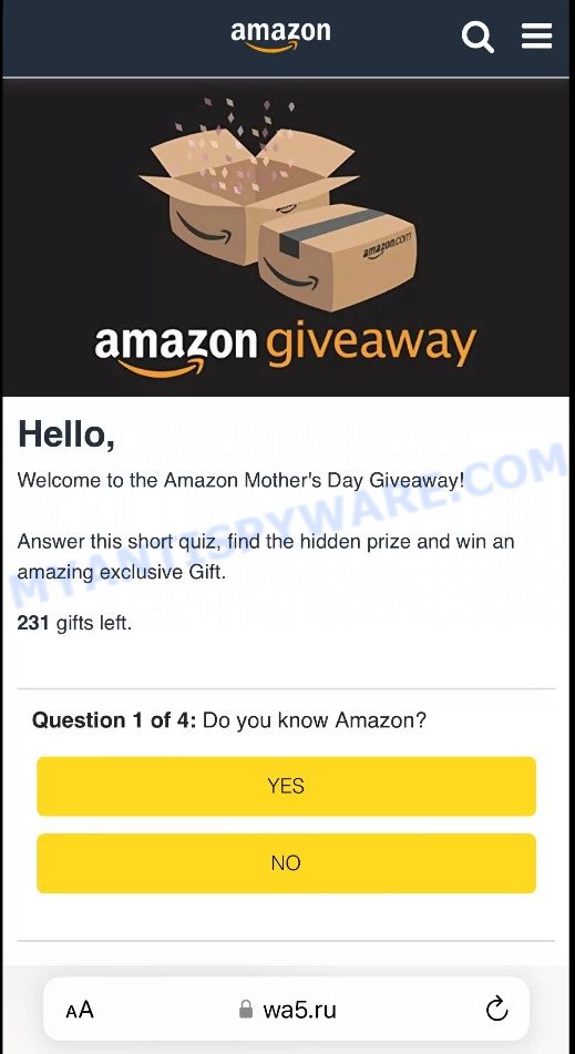 Amazon Mother's Day Giveaway 1