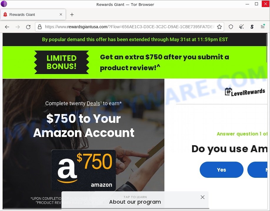 Amazon Product Tester Reddit redirect Rewardsgiantusa