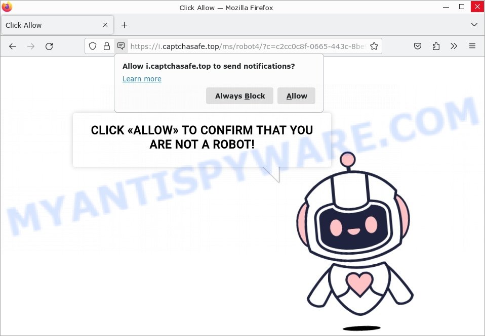 Captcha Safe Virus Click Allow Scam