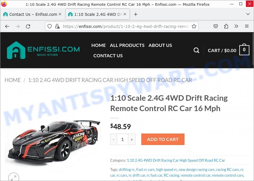 Enfissi.com Drift Racing Remote Control RC Car