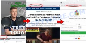 Gordon Ramsay HexClad Cookware Giveaway Scam