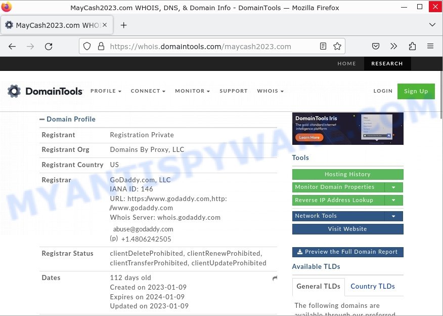 Maycash2023.com whois