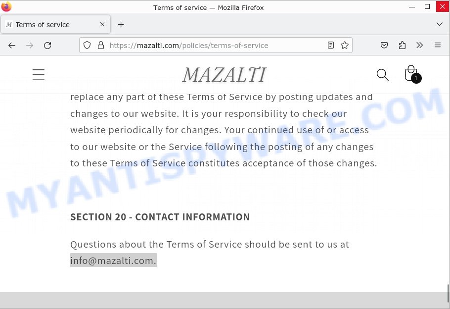 Mazalti.com contacts