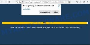 Npdnnsgg.com Press Allow Scam
