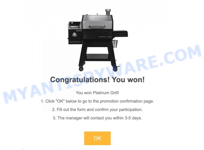 Pit Boss Grill Facebook Scam Congratulations You won