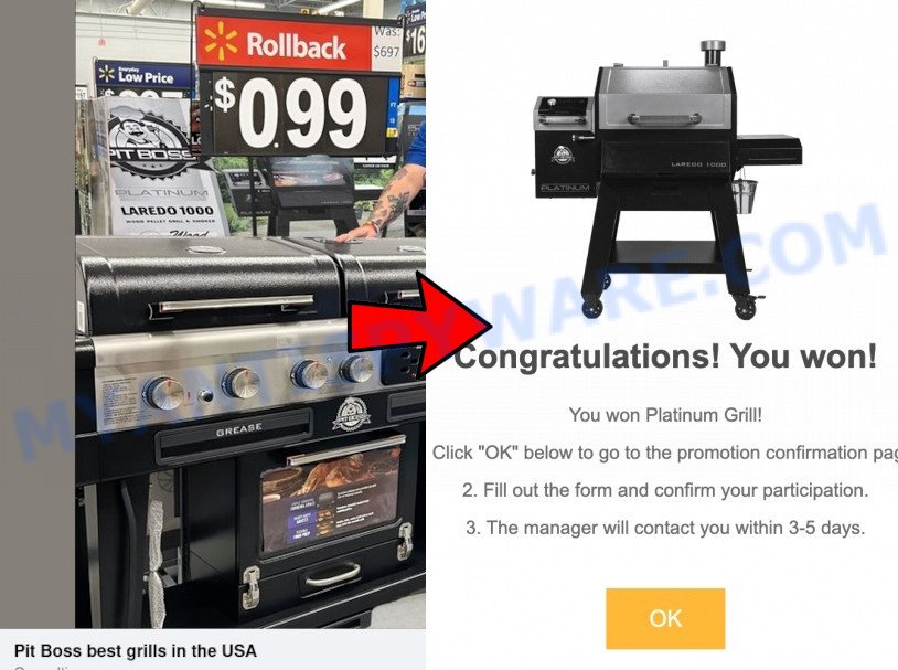 Pit Boss Grill Facebook Scam