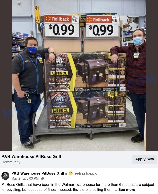 Pit Boss Grill Scam Facebook ad 2