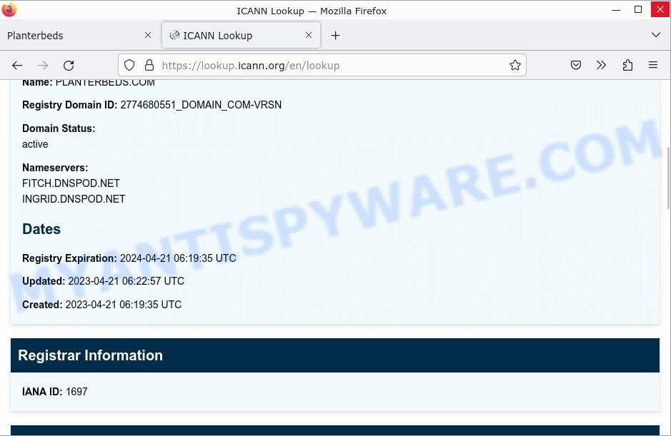 Planterbeds.com whois