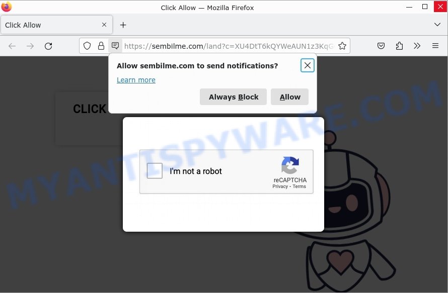 Sembilme.com Click Allow Scam