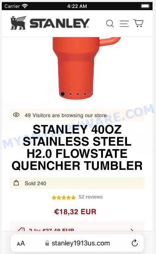 Stanley 1913 US Scam & Stanley 1915 Quencher Tumbler Scam