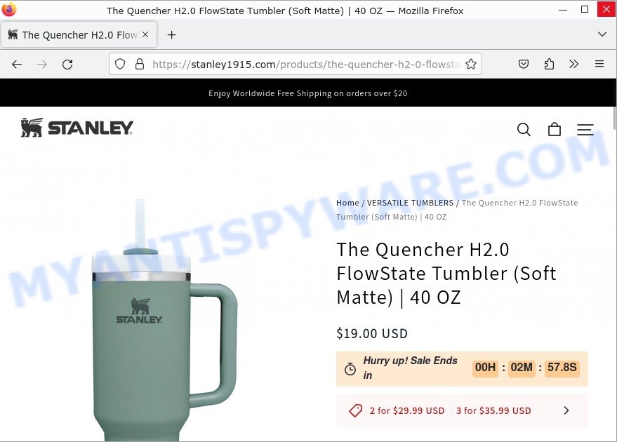 Stanley 1913 US Scam & Stanley 1915 Quencher Tumbler Scam