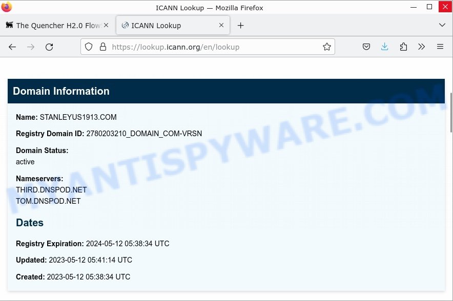 StanleyUS1913.com whois