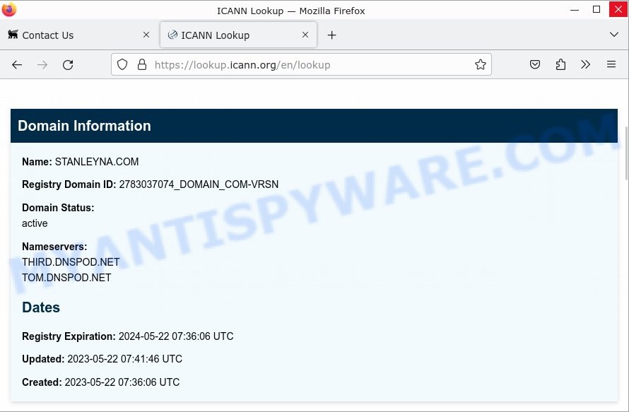 Stanleyna.com whois
