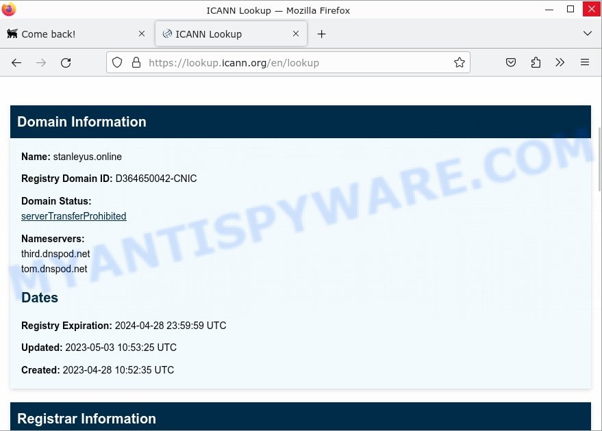 Stanleyus.online whois