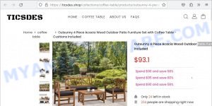 Ticsdes.shop Patio Furniture Set