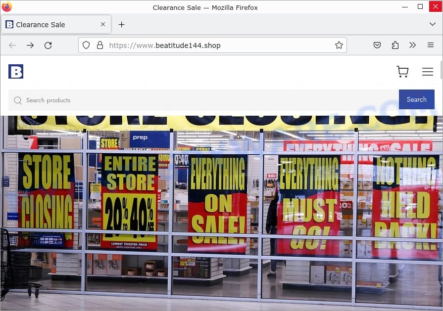 Beatitude144.shop Bed Bath Beyond Scam store