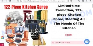 Betteronsite.com 122-piece Kitchen Spree