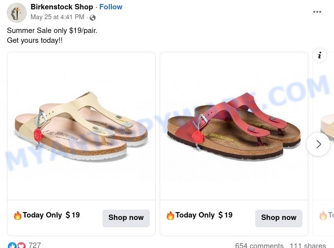 Birkenstockonline-us.com Facebook ads