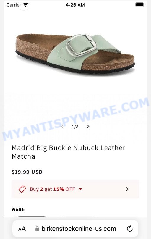 Birkenstockonline-us.com Madrid Big Buckle Nubuck Leather Matcha