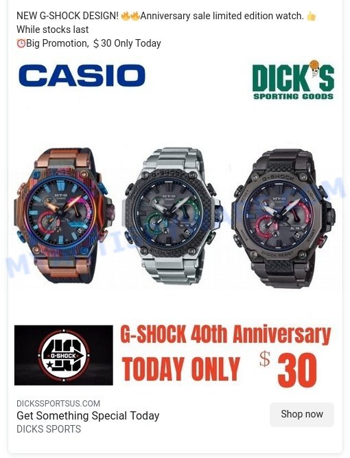 Dickssportsus.com Scam shop Facebook ads 3