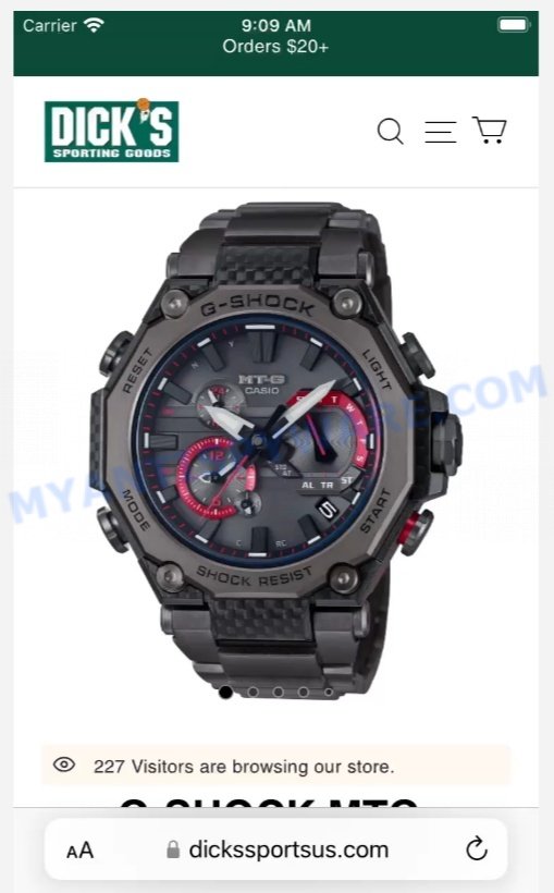 Dickssportsus.com Scam shop G-SHOCK