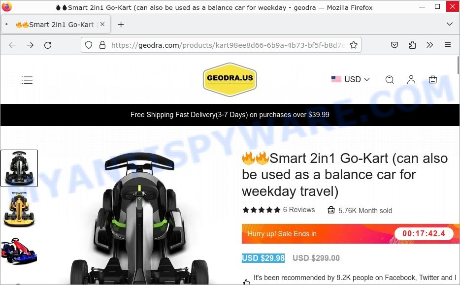 Facebook Electric Go Kart Pro 29 Scam